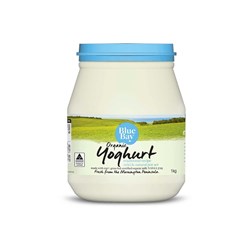YOGHURT ORGANIC MILD & NATURAL POT SET 1KG (12) #BB9L BLUE BAY