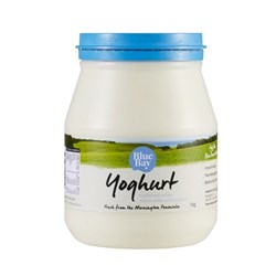 YOGHURT ORGANIC MILD & NATURAL POT SET 500GM (12) #BB9 BLUE BAY