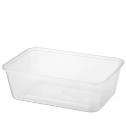 CONTAINER PLASTIC RECTANGLE 750ML 50S(10) # CA-CM750 MPM