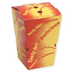 CHIP BOX LARGE 12OZ MULTI COLOUR 50S (10) # C-CB0200 CAPRI