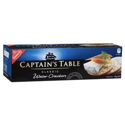 BISCUIT WATERCRACKER 125GM(16) # 855357 CAPTAINS TABLE