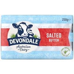 BUTTER SALTED 250GM(24) # 1001759 DEVONDALE