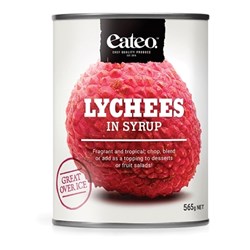 LYCHEES IN SYRUP 565GM(12) # 830060 EATEO