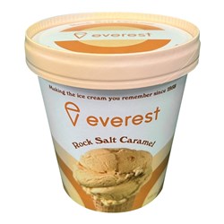 ICECREAM ROCK SALT CARAMEL (6 X 500ML) # 18100319 EVEREST