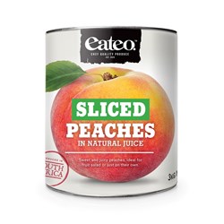 PEACH SLICED NATURAL JUICE STH AFRICAN 3KG(3) # 830111 EATEO