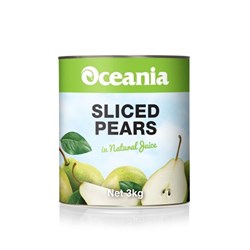 PEAR SLICED NATURAL JUICE 3KG(3) # 303360 OCEANIA