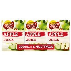 JUICE APPLE NO ADDED SUGAR (4 X 6 X 200ML) # 19140 GOLDEN CIRCLE