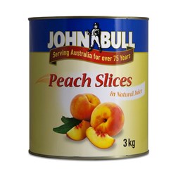 PEACH SLICED NATURAL JUICE A10(3) # PEACHS/3A  JOHN BULL