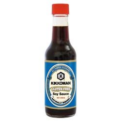 SAUCE SOY GF GLASS BOTTLE 250ML(6) # 12988 KIKKOMAN