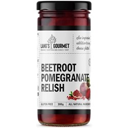 RELISH BEETROOT POMEGRANATE 300GM (6) # LRP20 LANGS GOURMET