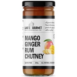 CHUTNEY MANGO GINGER RUM 300GM (6) # AL2.17R LANGS GOURMET