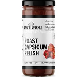 RELISH ROAST CAPSICUM 270GM (6) # AL2.22 LANGS GOURMET