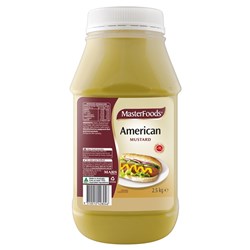 MUSTARD AMERICAN 2.5KG(6) # 157426 MASTERFOODS