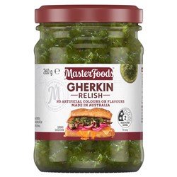 RELISH CLASSIC GHERKIN (6 X 260GM) # 215831 MASTERFOODS