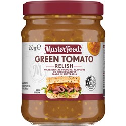RELISH GREEN TOMATO (6 X 250GM) # 236393 MASTERFOODS