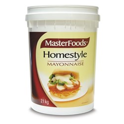 MAYONNAISE HOMESTYLE 21KG # 157191 MASTERFOODS