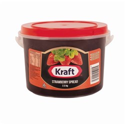 JAM STRAWBERRY 2.5KG(3) # 19927 KRAFT