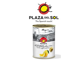 OLIVES MANZANILLA  LEMON STUFFED 280GM(12) #OLPDSlemol280g PLAZA DEL SOL