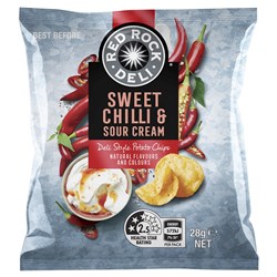 CHIPS SWEET CHILLI & SOUR CREAM RED ROCK DELI(21 X 28GM) # 320036563 SMITHS