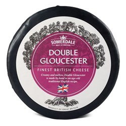 CHEESE DOUBLE GLOUCESTER R/W APPROX 1.15KG # UK11236 SOMERDALE