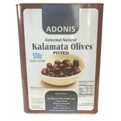 OLIVES KALAMATA PITTED 10KG # ADONPKO20 ADONIS