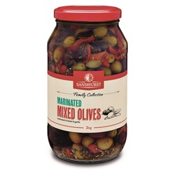 OLIVES MIXED MARINATED 2KG(6) #MMO2 SANDHURST