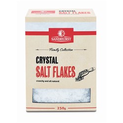 SALT SEA CRYSTAL FLAKES 250GM(12) # SALT250 SANDHURST