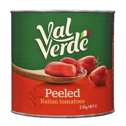 TOMATO WHOLE PEELED 2.55KG(6) # TP024 VAL VERDE