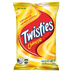 CHIPS CHEESE TWISTIES (24 X 45GM) # 320003517 SMITHS