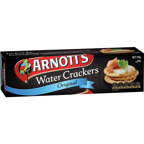 CRACKERS WATER ORIGINAL 125GM(20) # 100910 ARNOTTS