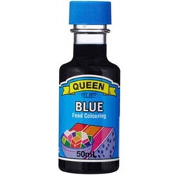 COLOUR BLUE FOOD COLOUR 500ML(12) # 1-96-000154 QUEEN