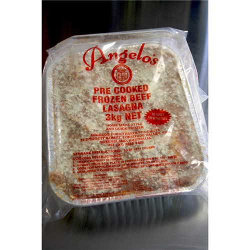 LASAGNE BEEF 3KG(6) # PZL6C ANGELO'S