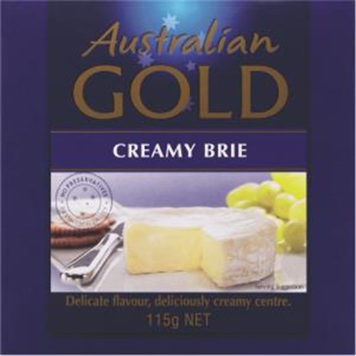 CHEESE BRIE LONG LIFE 115GM(12) # 1012139 AUSSIE GOLD