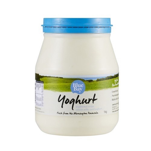 YOGHURT ORGANIC MILD & NATURAL POT SET 500GM (12) #BB9 BLUE BAY
