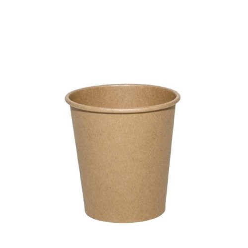CUP 8OZ SINGLE WALL KRAFT 1000S # BE-SW08K-90 BETAECO