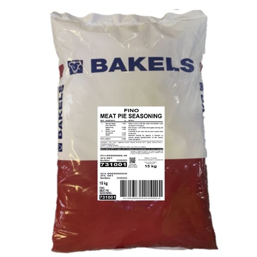 MEAT PIE SEASONING FINO 15KG # 731001 BAKELS