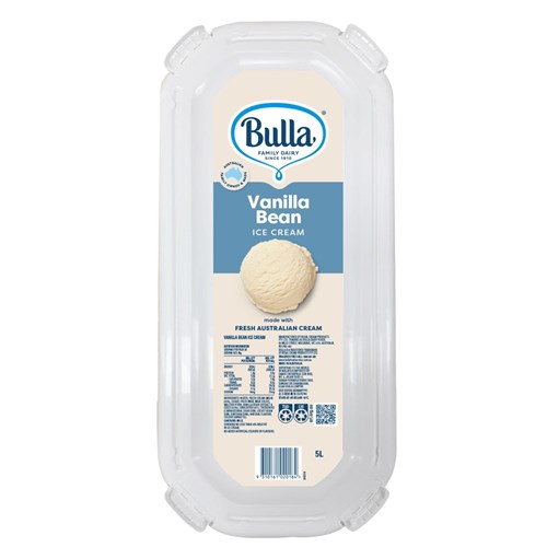 ICECREAM VANILLA BEAN 5LT(2) # 5001636 BULLA