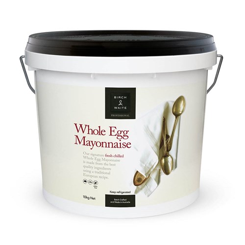 MAYONNAISE WHOLE EGG GF REFRIGERATED 10KG # MAYO0124MB1 B&W