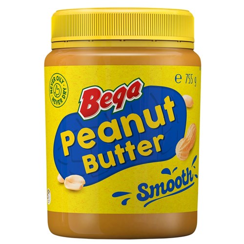 PEANUT BUTTER SMOOTH 755GM(6) # 1405637 / 1624 BEGA