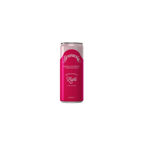 DRINK RASPBERRY & POMEGRANATE REFRESHINGLY LIGHT(24 X 250ML) # 2173 BUNDABERG