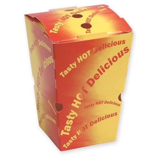 CHIP BOX LARGE 12OZ MULTI COLOUR 50S (10) # C-CB0200 CAPRI