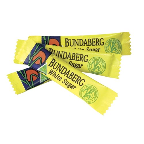 SUGAR PC WHITE STICK BRANDED (2000 X 3GM) # 1982-0000 BUNDABERG