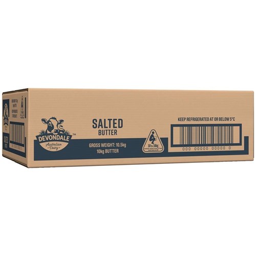 BUTTER SALTED 10KG # 1017870  DEVONDALE