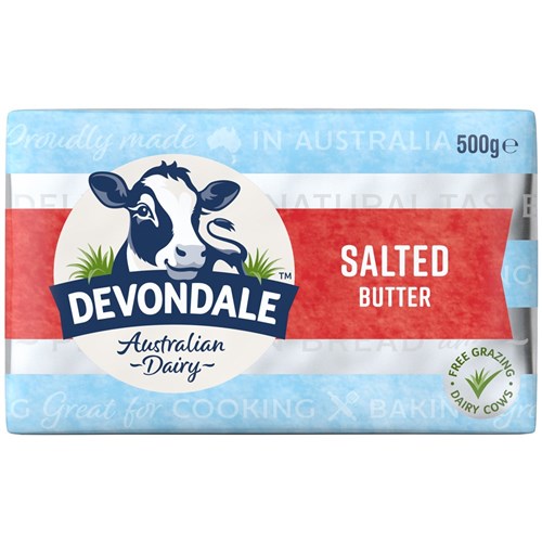 BUTTER SALTED 500GM(12) # 1001760 DEVONDALE