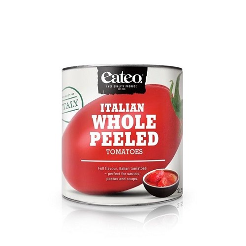 TOMATO WHOLE PEELED ITALIAN 2.5KG(6) # 840058 EATEO