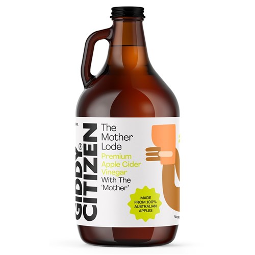 APPLE CIDER VINEGAR MOTHER LODE (6 X 950ML) # ACV950 GIDDY CITIZEN