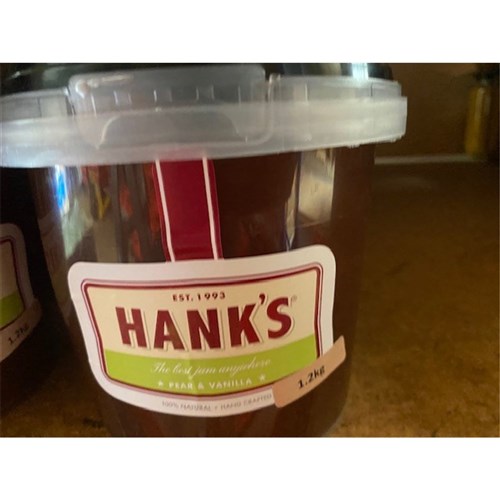 JAM PEAR & VANILLA 285GM(12) HANKS