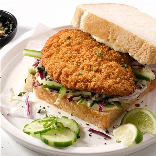 CHICKEN BURGER BUTTERMILK BREAST (12 X 100GM) (5) # 5536000 INGHAMS