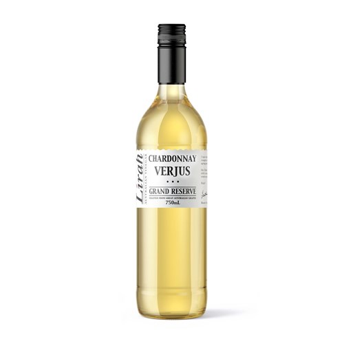 VINEGAR VERJUS CHARDONNAY 750ML (6) # LIRVERWHI001750 LIRAH