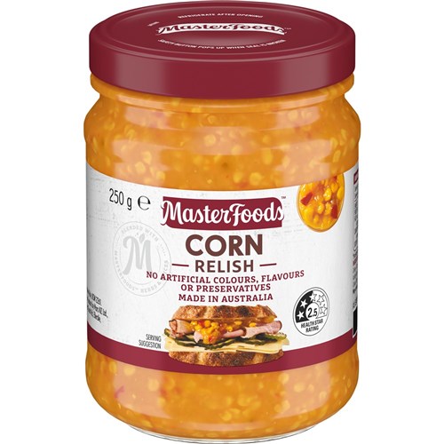 RELISH CLASSIC CORN (6 X 250GM) # 215827 MASTERFOODS